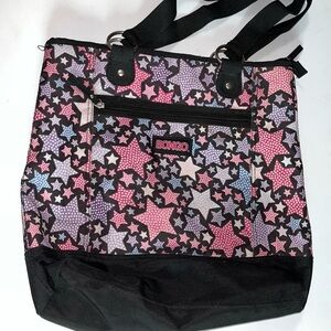 BONGO Starry Tote Bag - Black and Pink